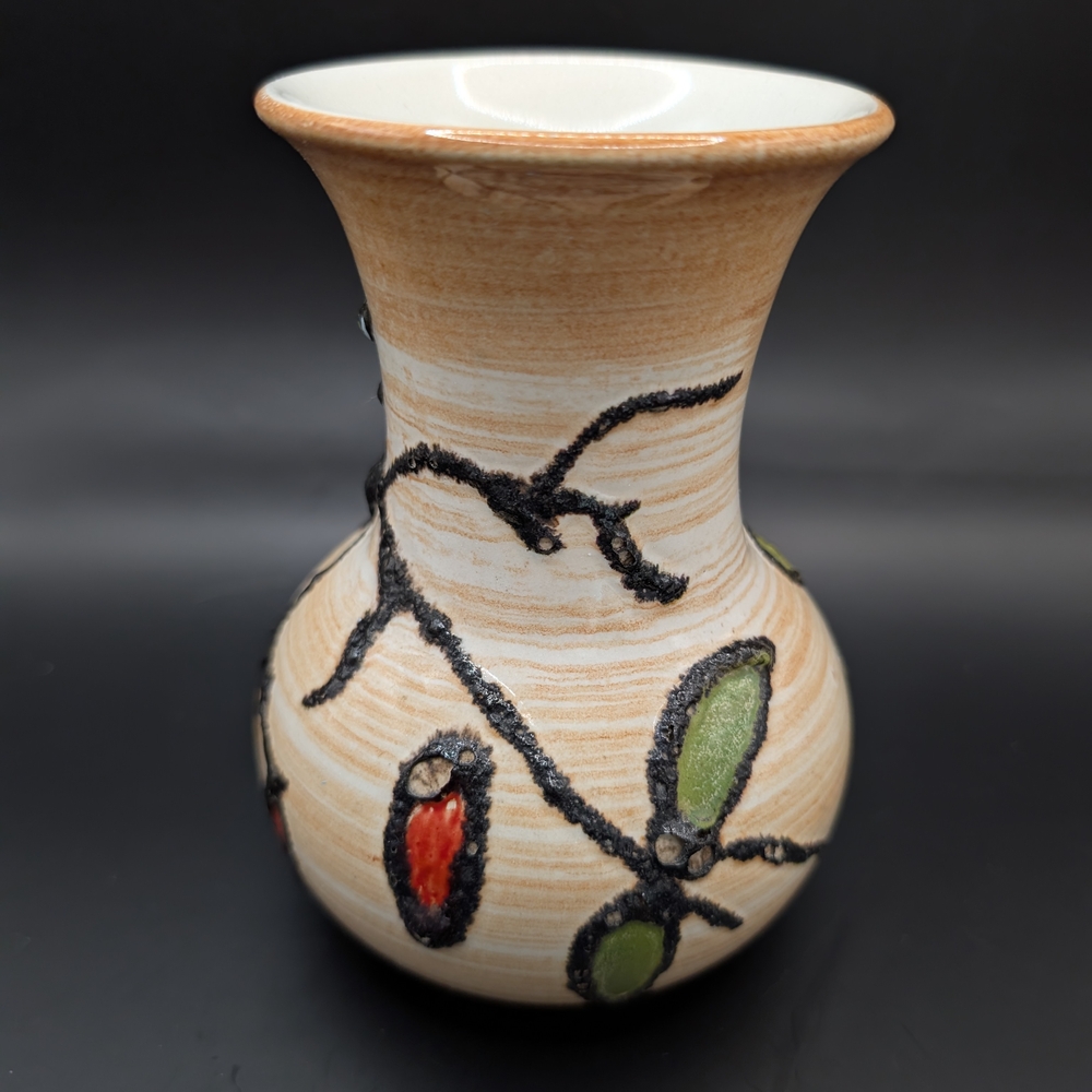 West Germany Fat Lava Ceramic Vase